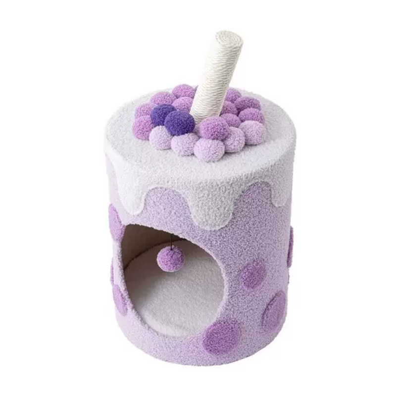 Boba Tea Cup Cat Tree Teddy velvel