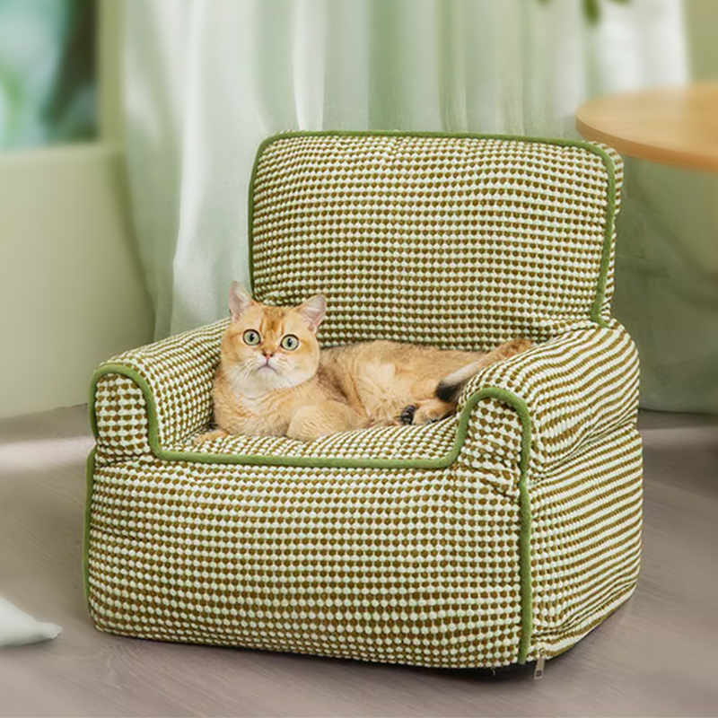 Cat Armchair Sofa Cat Bed Removable 2 Color Couch