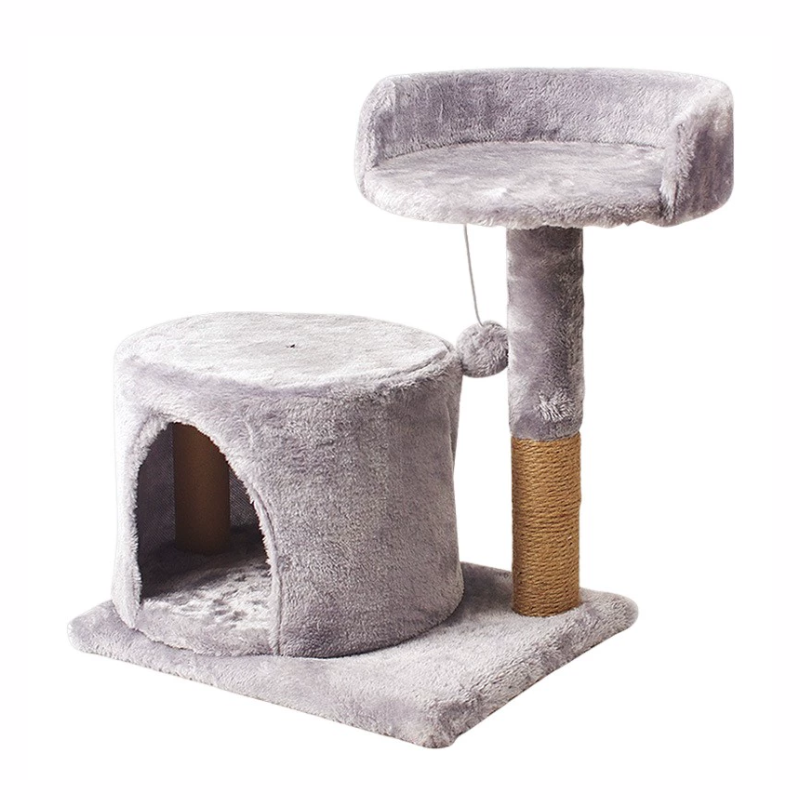 Cat Tree Tower with Scratching Posts Cat, Cat Nest Platform Climbing Frame with Grab Pillar