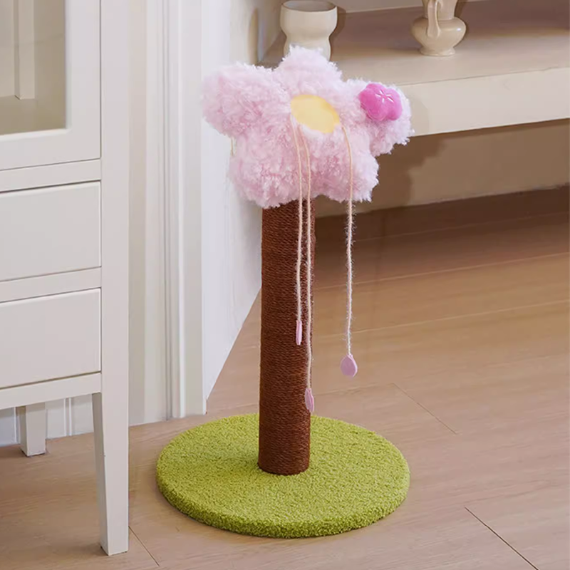 Tulip Cat Scratcher Cat Tree Extra Tall Sisal Rope Cat Furniture for Indoor Cats