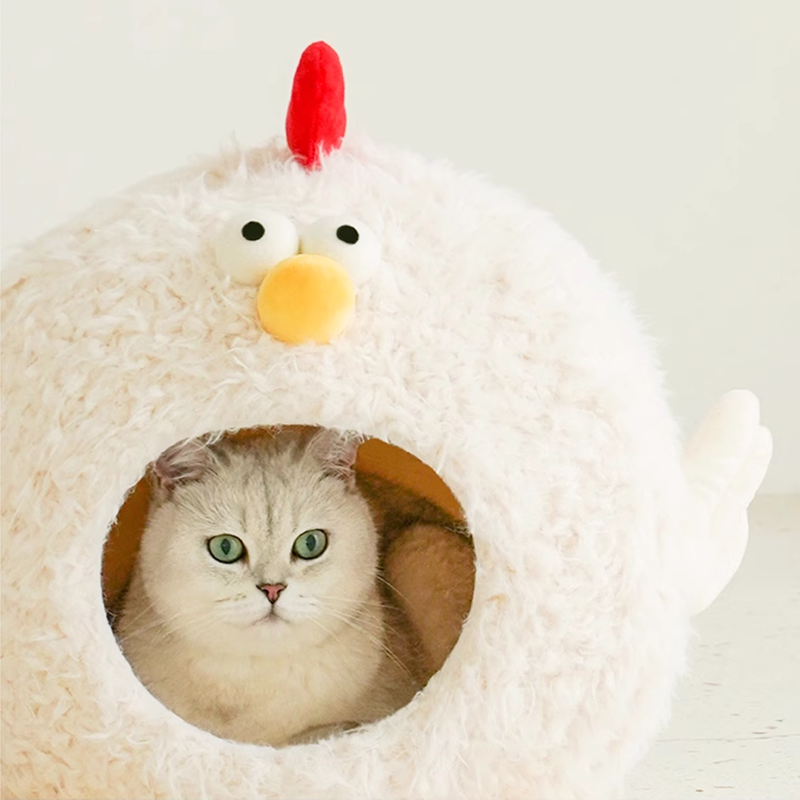 Chick Cluck Cave Cat Bed