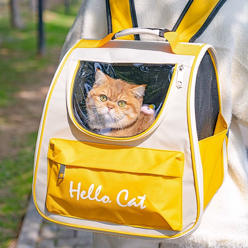 Pet Carrier Backpack for Cats, Cat Carrier Large Capacity Pet Supplies Cat Outing Portable