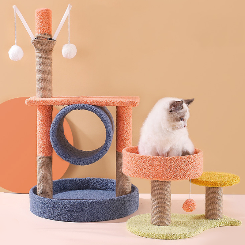 Pet Cat Tree Scratch Multi Level Perch Tree Tower, Comfortable Cat Frame Suitable for Cat