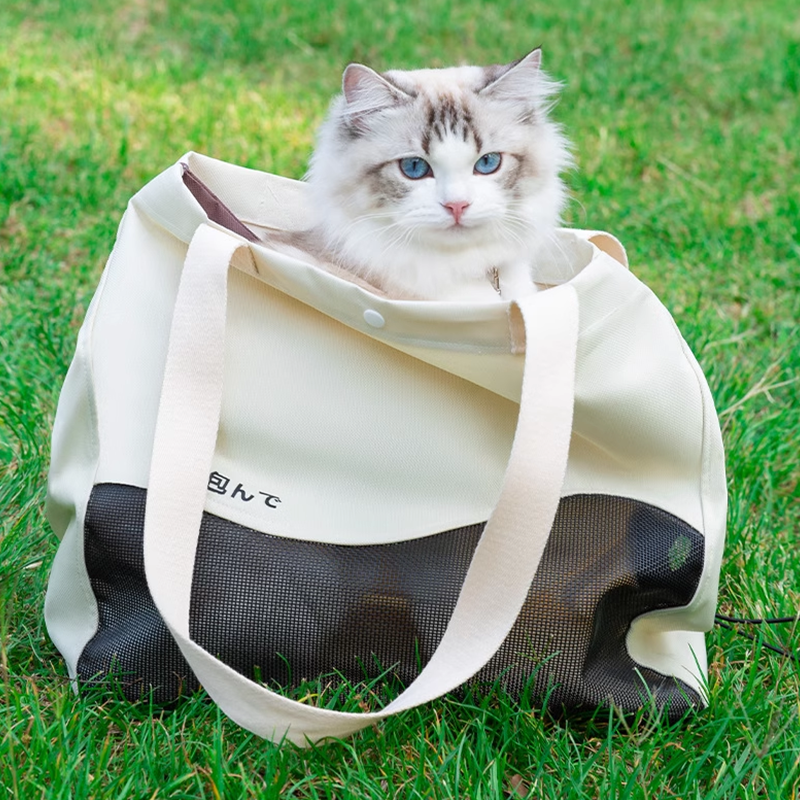 Cat shoulder bags the puppy carrier has single-shoulder strap, which is safe and firm Travel Tote Bags