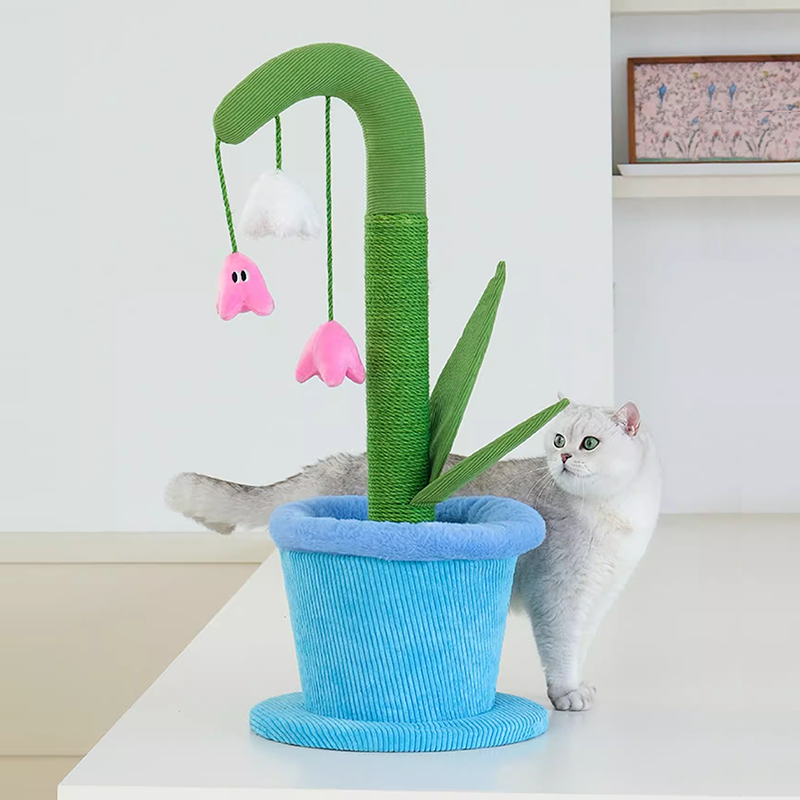 Cute flower Scratching Post, cat scratcher, tower cute and unique cat scratching post