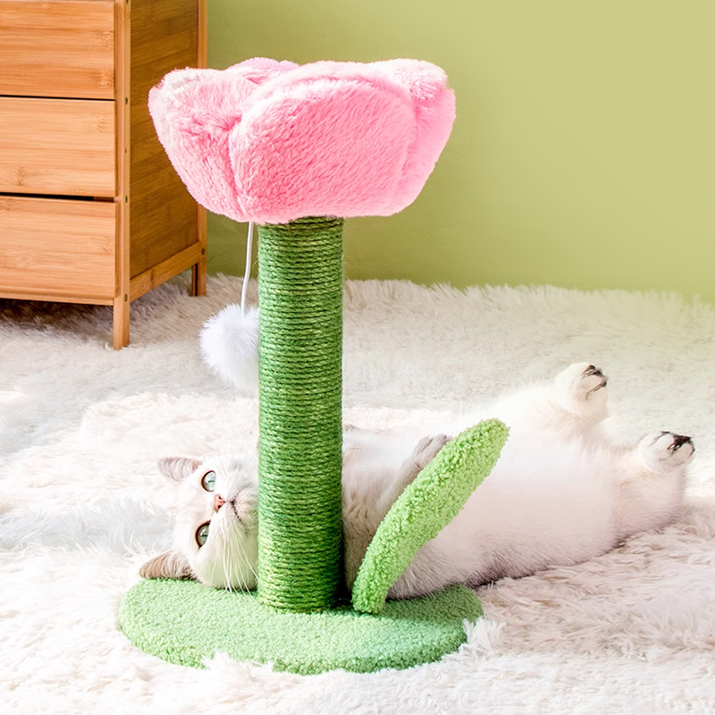 Tulip Cat Scratching Post Cat Tree